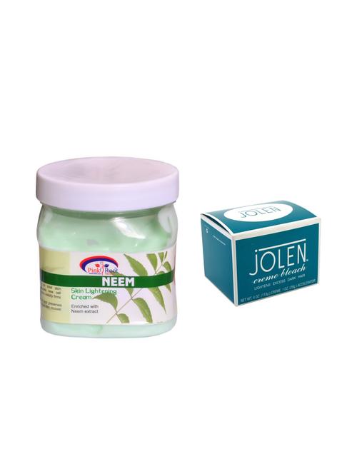 jolen crème bleach 18g and pink root neem cream 500ml - 15033534 - Standard Image - 1