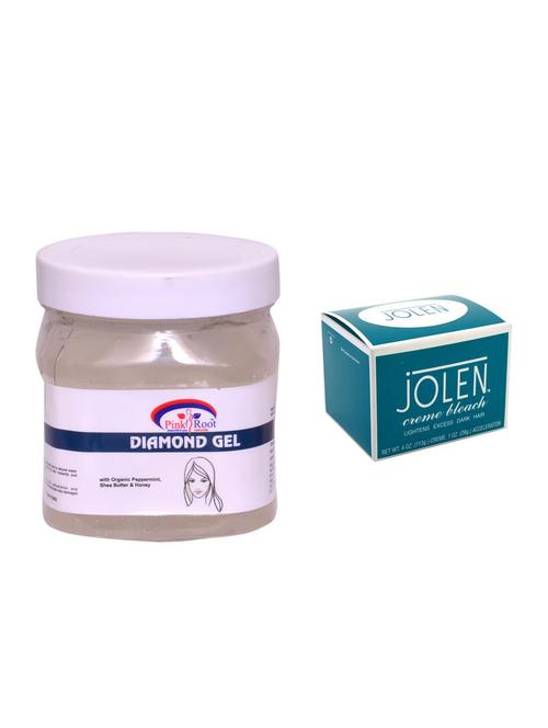 JOLEN Cr?me Bleach 18g and Pink Root Diamond Gel 500ml - 15033536 - Standard Image - 1