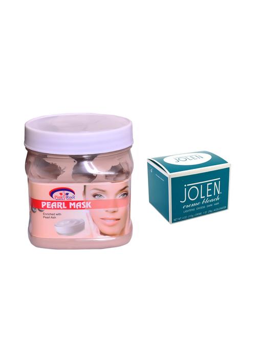 JOLEN Cr?me Bleach 18g and Pink Root Pearl Mask 500ml - 15033539 - Standard Image - 1