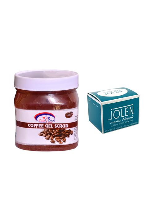 JOLEN Cr?me Bleach 18g and Pink Root Coffee Gel Scrub 500ml - 15033540 - Standard Image - 1