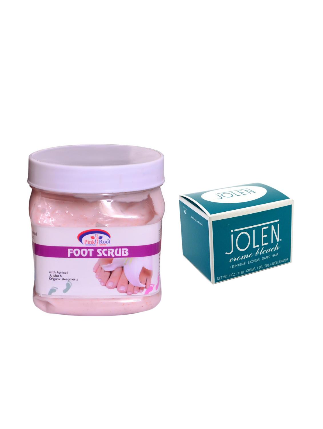 jolen cr?me bleach 18g and pink root foot scrub 500ml - 15033541 - Zoom Image - 1