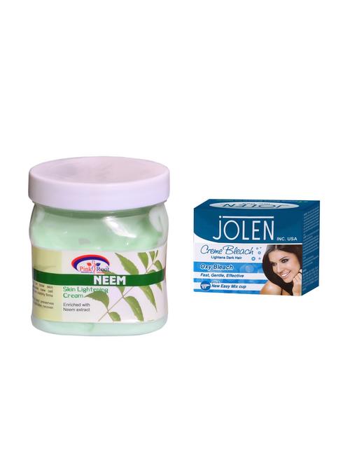 jolen oxy bleach cr?me 35g and pink root neem cream 500ml - 15033558 - Standard Image - 1