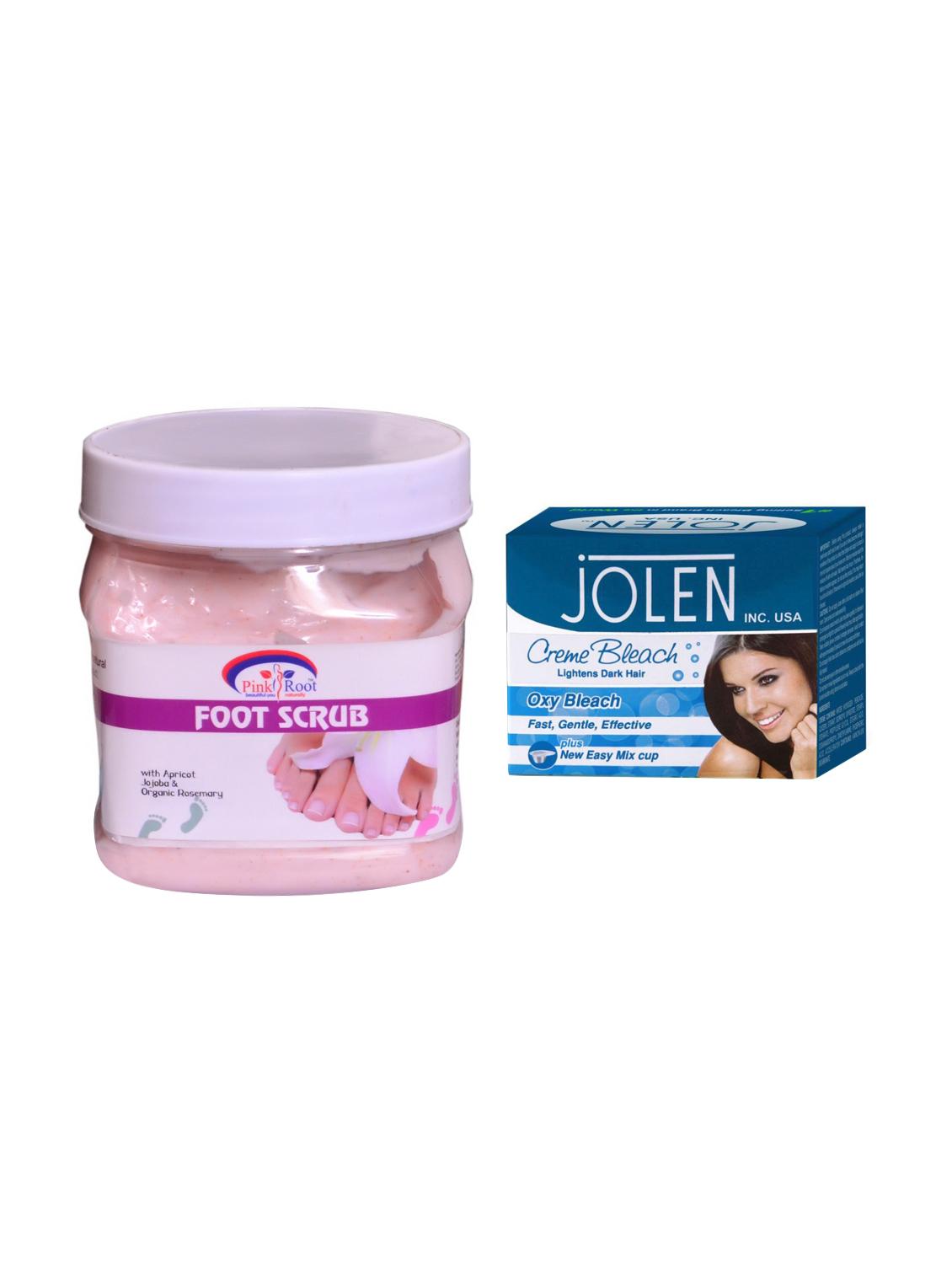 JOLEN Oxy Bleach Crme 35g and Pink Root Foot Scrub 500ml - 15033565 - Zoom Image - 1