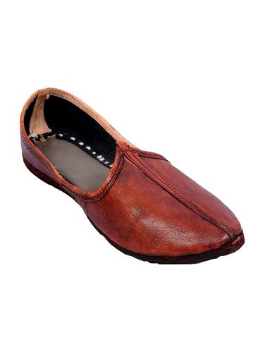 brown Leather slip on juti - 15033633 - Very Small Image - 1