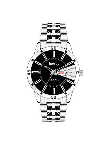 howdy black dial with stainless steel strap watch - 15033836 - Very Small Image - 1