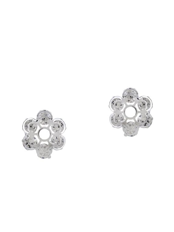 silver metal drop earrings - 15033906 - Zoom Image - 1