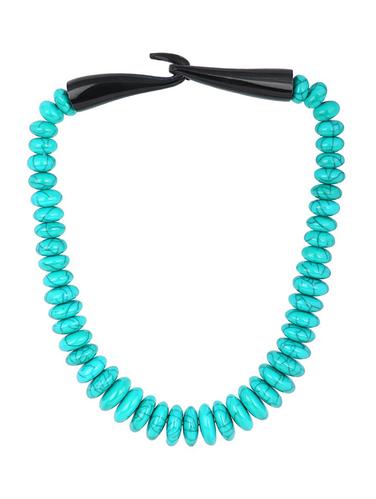 blue metal short necklace - 15033990 - Very Small Image - 1