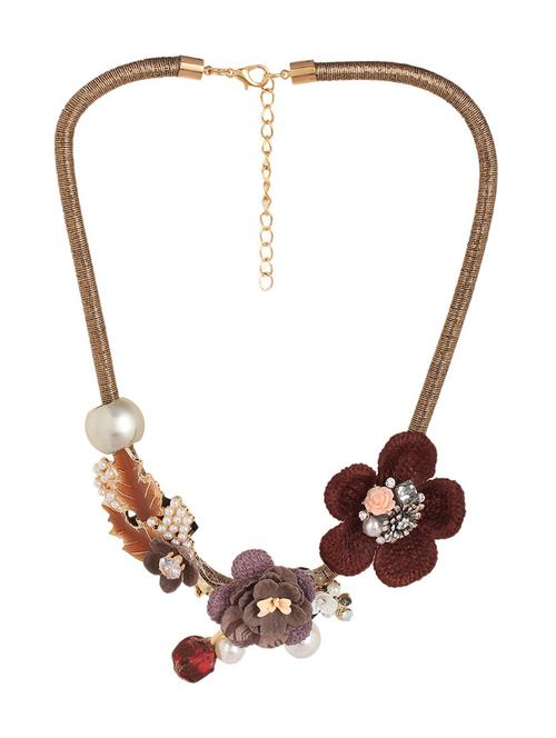 multi colored metal short necklace - 15034006 - Very Small Image - 1