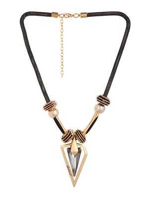 black metal short necklace - 15034011 - Standard Image - 1