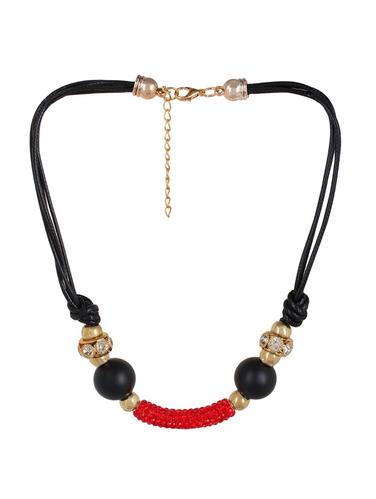 gold metal short necklace - 15034013 - Very Small Image - 1