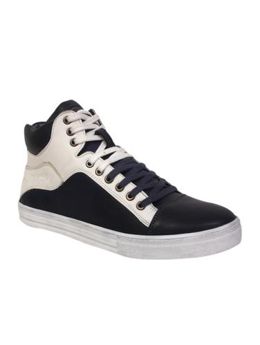 blue synthetic lace up sneakers - 15034058 - Very Small Image - 1