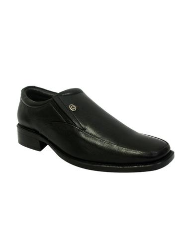black leather slip on ons - 15034091 - Very Small Image - 1