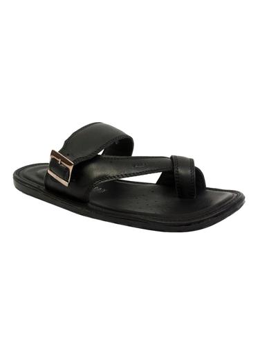 black leather slip on sandals - 15034105 - Very Small Image - 1