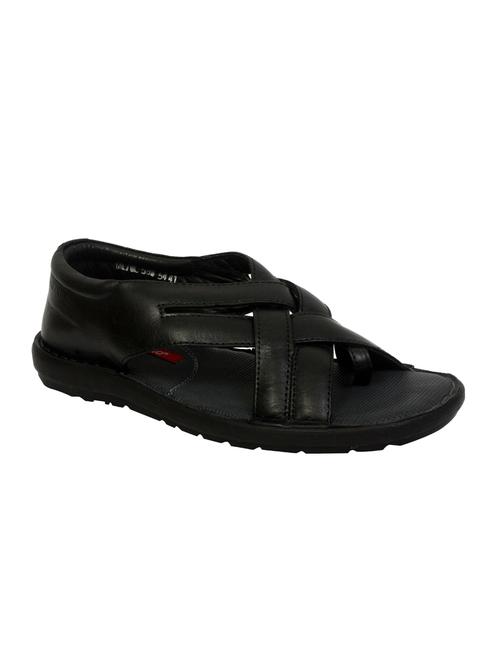 black leather slip on sandals - 15034121 - Very Small Image - 1