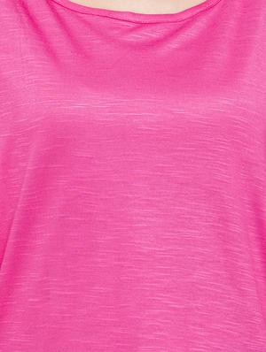pink solid bat winged top - 15034135 - Standard Image - 4
