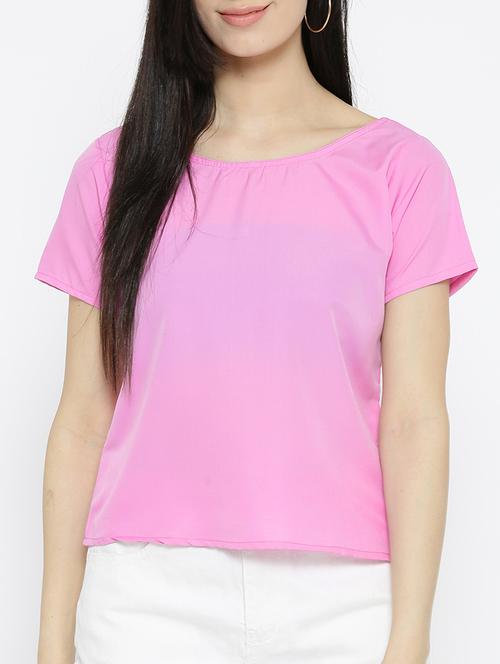 pink solid top - 15034238 - Very Small Image - 1