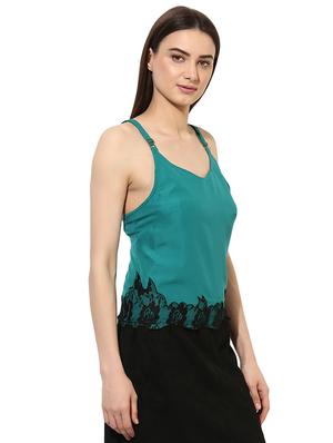 lace trim polyester cami top - 15034331 - Standard Image - 2