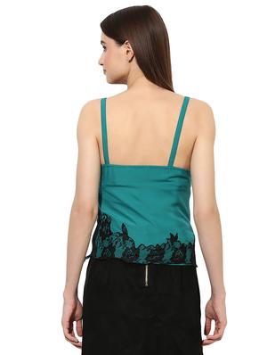 lace trim polyester cami top - 15034331 - Standard Image - 3
