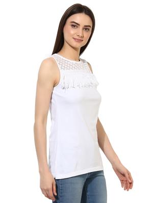 white cotton tunic - 15034349 - Standard Image - 2