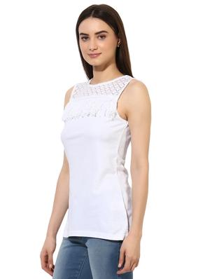 white cotton tunic - 15034349 - Standard Image - 3
