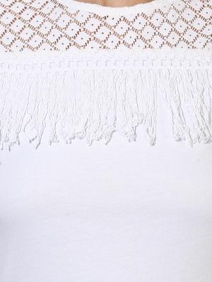 white cotton tunic - 15034349 - Standard Image - 5