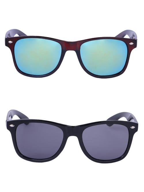 Amour-Propre Multicolor UV Protected Sunglass For Unisex- Pack Of 2 (AM_CMB_LP_3485) - 15034864 - Standard Image - 1