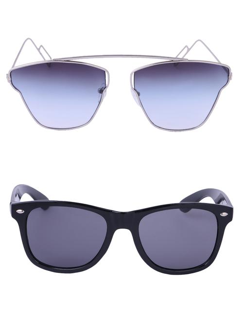 Amour-Propre Multicolor UV Protected Sunglass For Unisex- Pack Of 2 (AM_CMB_LP_3485) - 15034873 - Standard Image - 1