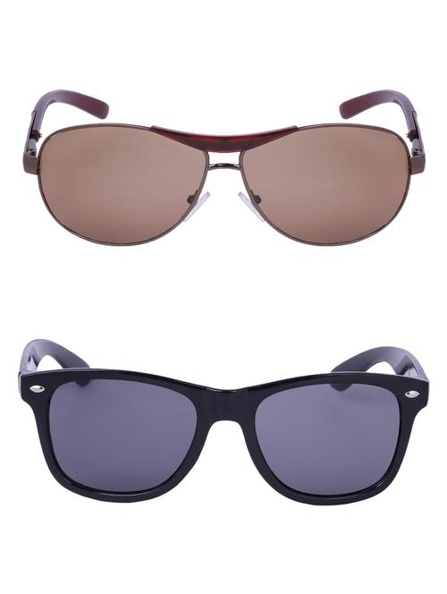 Amour-Propre Multicolor UV Protected Sunglass For Unisex- Pack Of 2 (AM_CMB_LP_3485) - 15034874 - Standard Image - 1