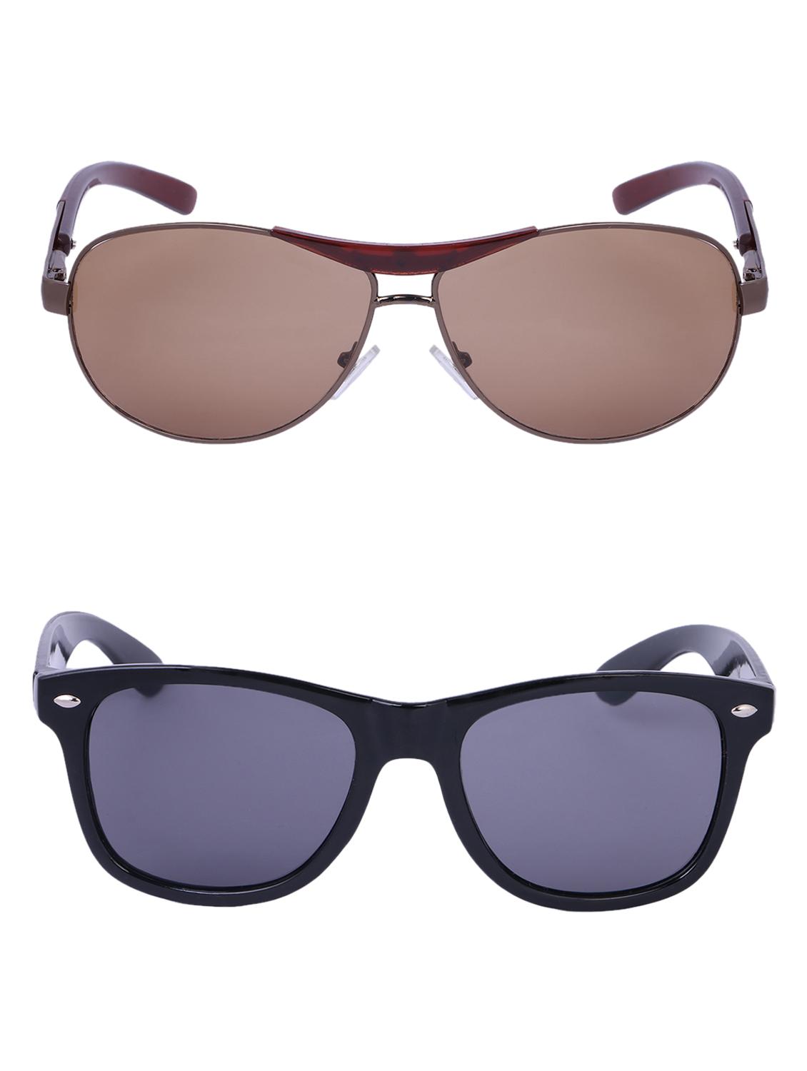 Amour-Propre Multicolor UV Protected Sunglass For Unisex- Pack Of 2 (AM_CMB_LP_3485) - 15034874 - Zoom Image - 1