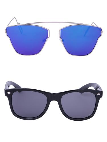 Amour-Propre Multicolor UV Protected Sunglass For Unisex- Pack Of 2 (AM_CMB_LP_3485) - 15034875 - Very Small Image - 1