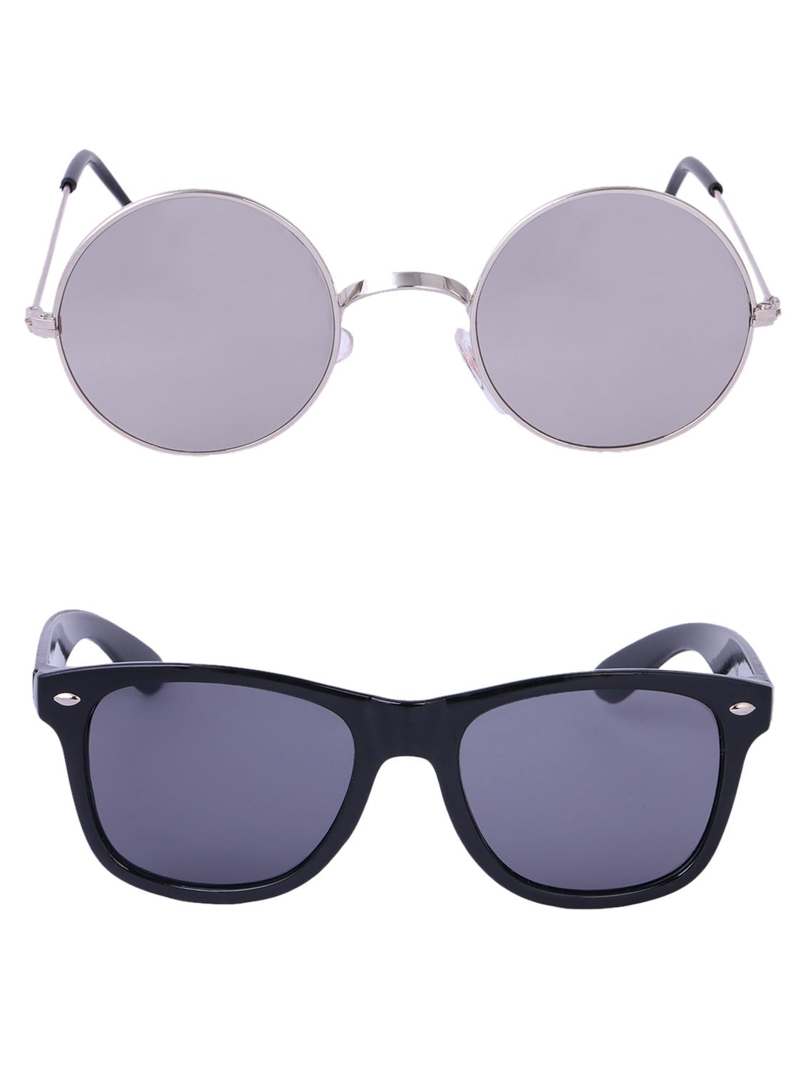 Amour-Propre Multicolor UV Protected Sunglass For Unisex- Pack Of 2 (AM_CMB_LP_3485) - 15034878 - Zoom Image - 1