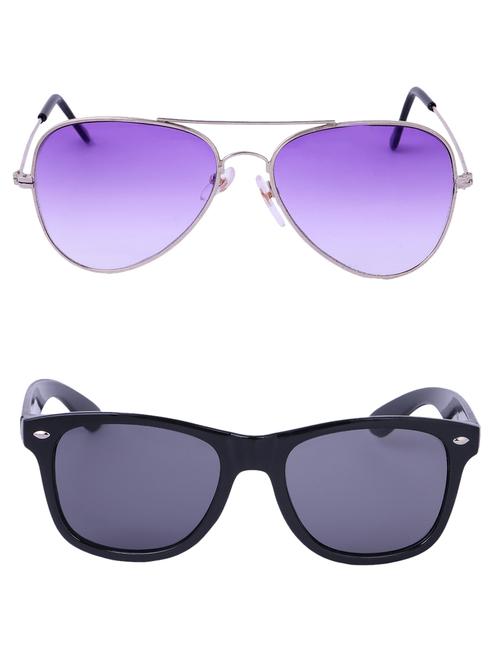 Amour-Propre Multicolor UV Protected Sunglass For Unisex- Pack Of 2 (AM_CMB_LP_3485) - 15034886 - Standard Image - 1