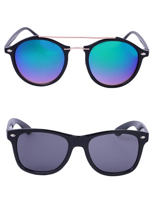 Amour-Propre Multicolor UV Protected Sunglass For Unisex- Pack Of 2 (AM_CMB_LP_3485) - 15034888 - Standard Image - 1