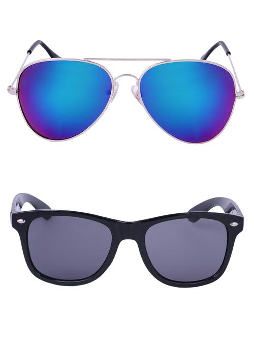 Amour-Propre Multicolor UV Protected Sunglass For Unisex- Pack Of 2 (AM_CMB_LP_3485) - 15034890 - Standard Image - 1