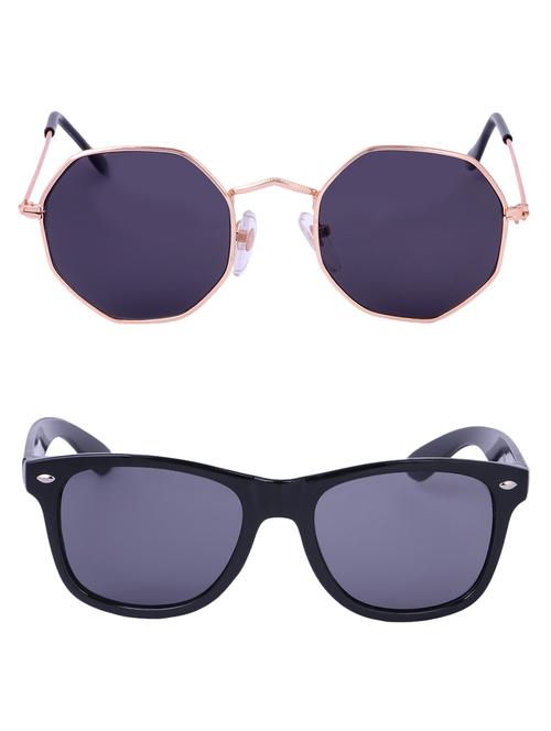 Amour-Propre Multicolor UV Protected Sunglass For Unisex- Pack Of 2 - 15034894 - Standard Image - 1