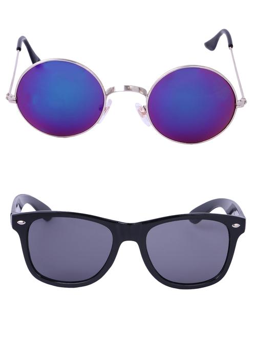 Amour-Propre Multicolor UV Protected Sunglass For Unisex- Pack Of 2 - 15034895 - Standard Image - 1
