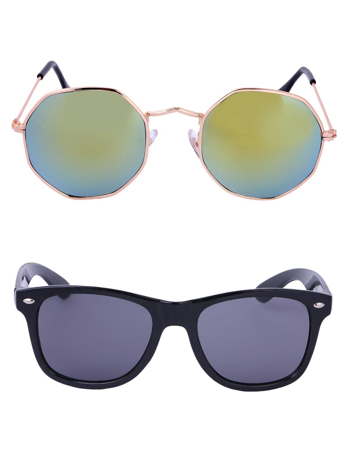 Amour-Propre Multicolor UV Protected Sunglass For Unisex- Pack Of 2 - 15034898 - Zoom Image - 1