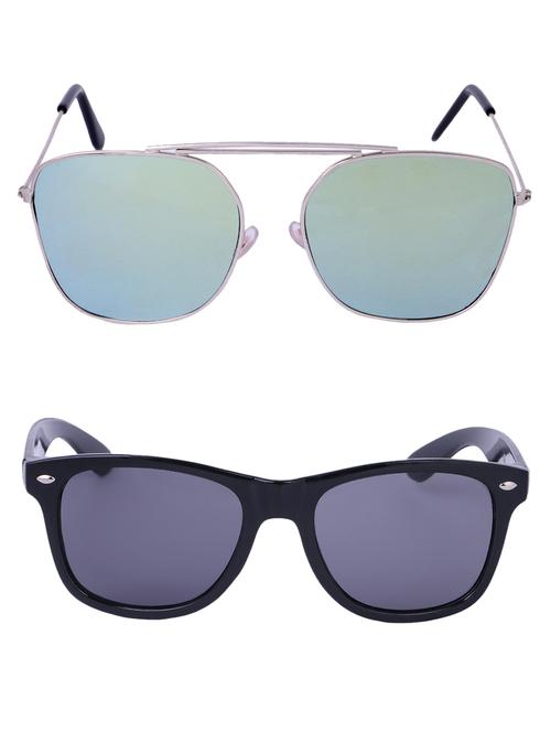Amour-Propre Multicolor UV Protected Sunglass For Unisex- Pack Of 2 (AM_CMB_LP_3485) - 15034900 - Standard Image - 1