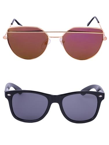 Amour-Propre Multicolor UV Protected Sunglass For Unisex- Pack Of 2 (AM_CMB_LP_3485) - 15034905 - Very Small Image - 1