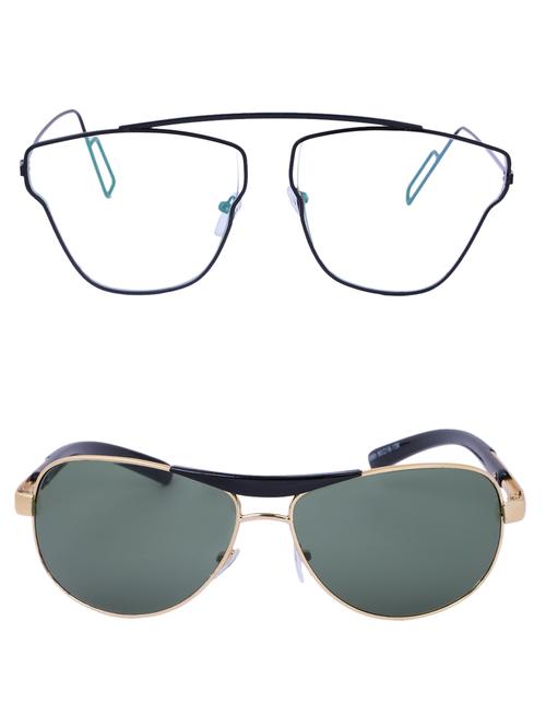 Amour-Propre Multicolor UV Protected Sunglass For Unisex- Pack Of 2 (AM_CMB_LP_3485) - 15034920 - Standard Image - 1