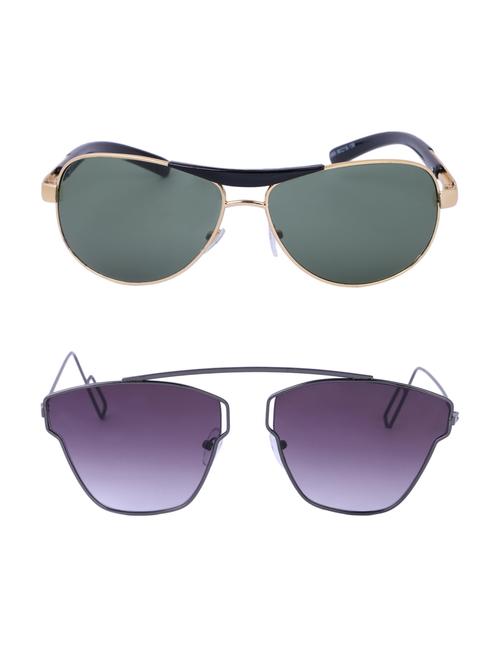 Amour-Propre Multicolor UV Protected Sunglass For Unisex- Pack Of 2 (AM_CMB_LP_3485) - 15034921 - Standard Image - 1
