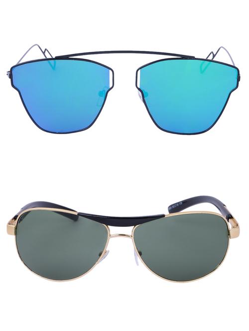 Amour-Propre Multicolor UV Protected Sunglass For Unisex- Pack Of 2 (AM_CMB_LP_3485) - 15034922 - Standard Image - 1