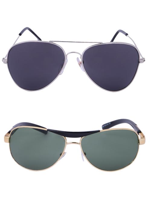 Amour-Propre Multicolor UV Protected Sunglass For Unisex- Pack Of 2 (AM_CMB_LP_3485) - 15034923 - Standard Image - 1