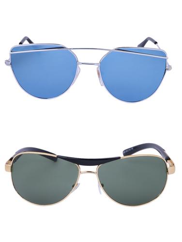 Amour-Propre Multicolor UV Protected Sunglass For Unisex- Pack Of 2 (AM_CMB_LP_3485) - 15034924 - Very Small Image - 1