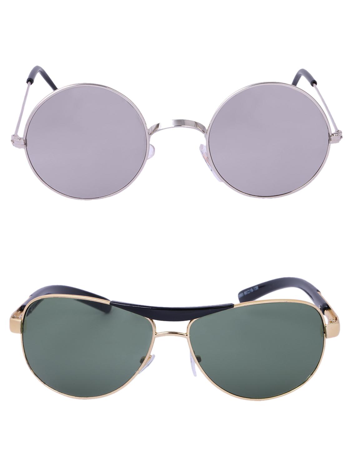Amour-Propre Multicolor UV Protected Sunglass For Unisex- Pack Of 2 (AM_CMB_LP_3485) - 15034935 - Zoom Image - 1