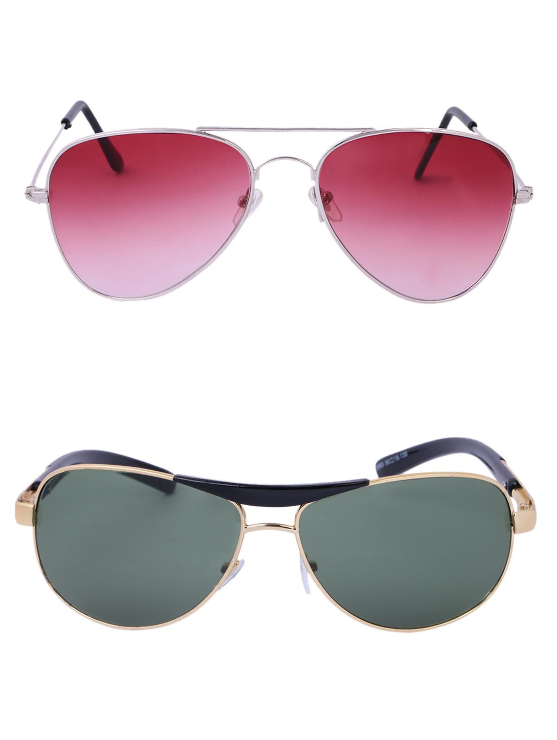 Amour-Propre Multicolor UV Protected Sunglass For Unisex- Pack Of 2 (AM_CMB_LP_3485) - 15034936 - Zoom Image - 1