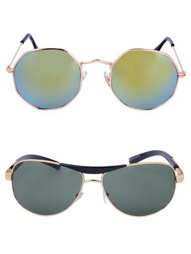 Amour-Propre Multicolor UV Protected Sunglass For Unisex- Pack Of 2 (AM_CMB_LP_3485) - 15034943 - Very Small Image - 1