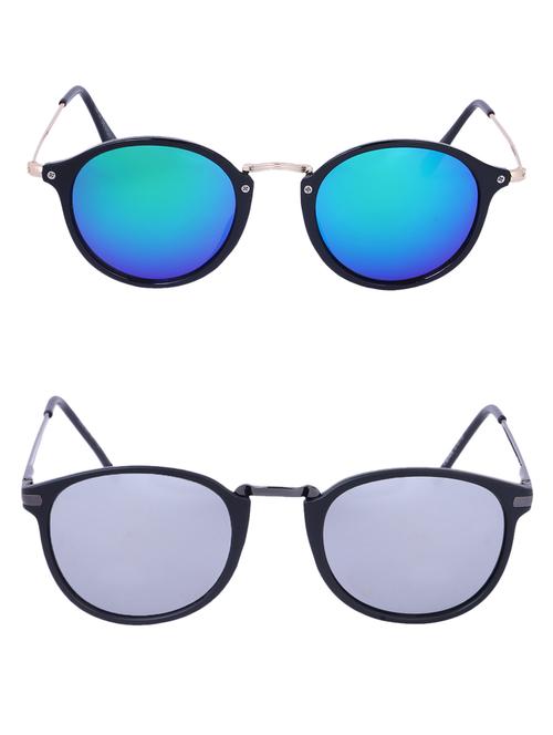 Amour-Propre Multicolor UV Protected Sunglass For Unisex- Pack Of 2 (AM_CMB_LP_3485) - 15034951 - Standard Image - 1