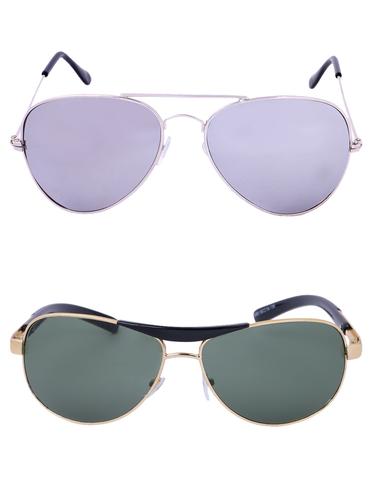 Amour-Propre Multicolor UV Protected Sunglass For Unisex- Pack Of 2 (AM_CMB_LP_3485) - 15034958 - Very Small Image - 1