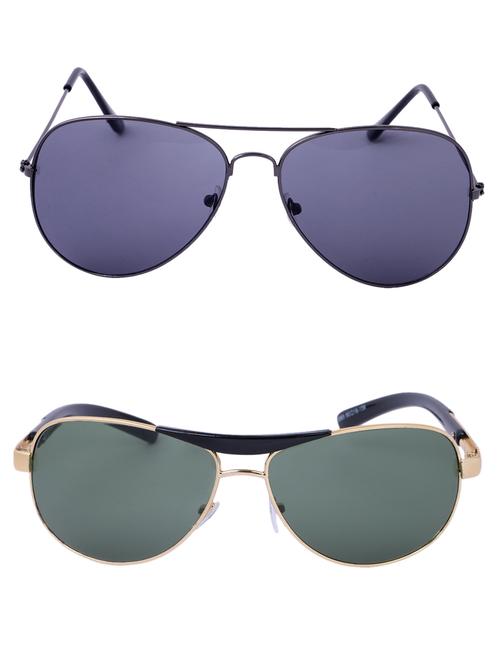 Amour-Propre Multicolor UV Protected Sunglass For Unisex- Pack Of 2 (AM_CMB_LP_3485) - 15034960 - Standard Image - 1
